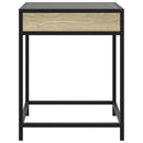 vidaXL sonoma tölgy végtelen hatású LED-es éjjeliszekrény 40x40x51 cm