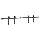 vidaXL Tolószekrény ajtókészlet 122 cm szénacél