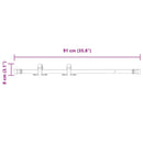 vidaXL Tolószekrény ajtókészlet 91 cm szénacél