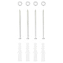 vidaXL 4 utas fekete-zöld kültéri konnektoros oszlop 16 x 16 x 39,5 cm