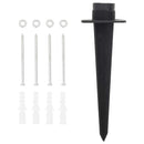 vidaXL kőhatású szürke 4 utas kültéri tüskés konnektor 16x16x29,5 cm