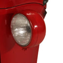 vidaXL piros és barna tömör mangófa traktor bárasztal 55x120x107 cm