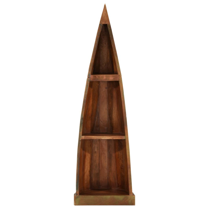 vidaXL tömör újrahasznosított fa csónakszekrény 39 x 27 x 127 cm