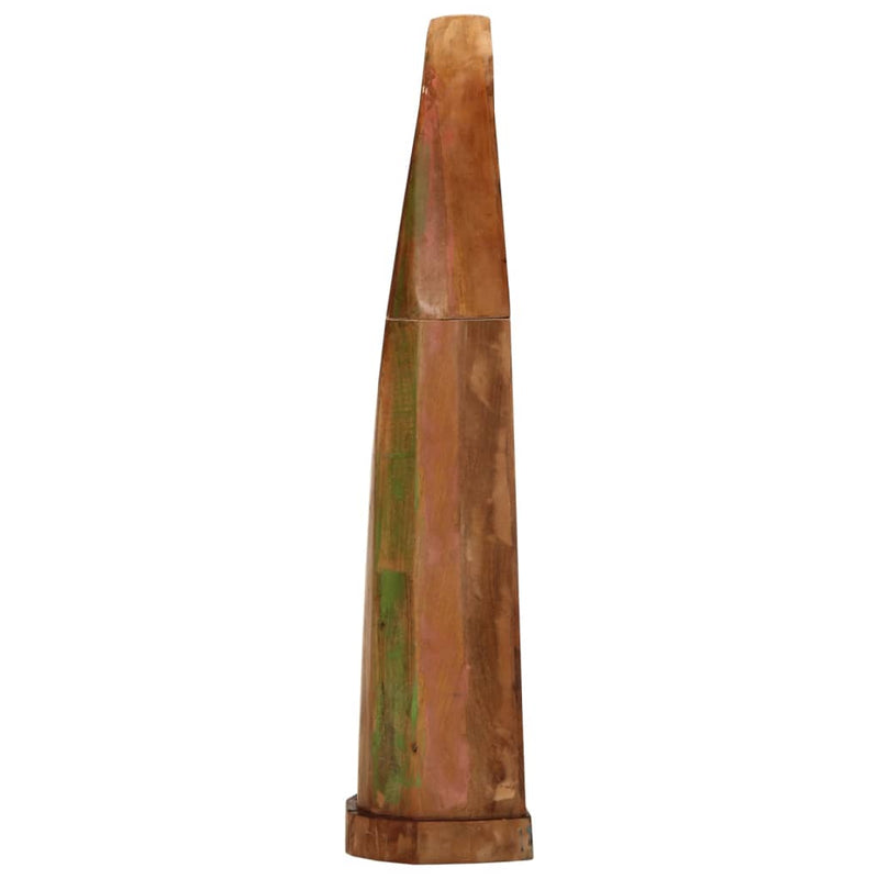vidaXL tömör újrahasznosított fa csónakszekrény 39 x 27 x 127 cm