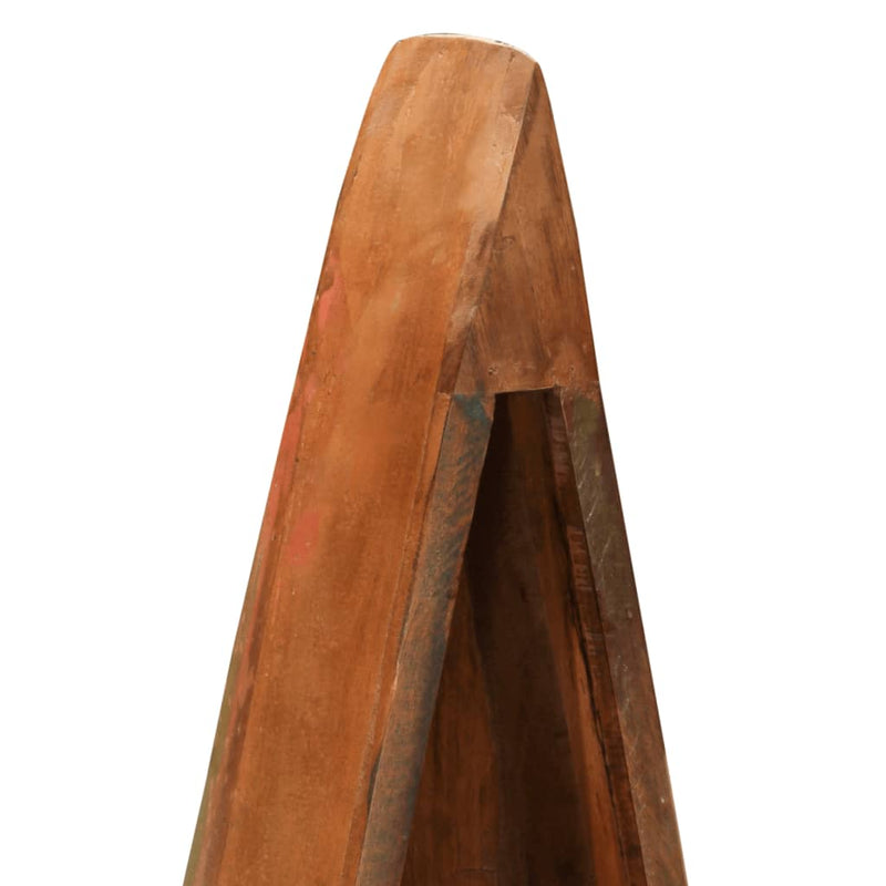 vidaXL tömör újrahasznosított fa csónakszekrény 39 x 27 x 127 cm