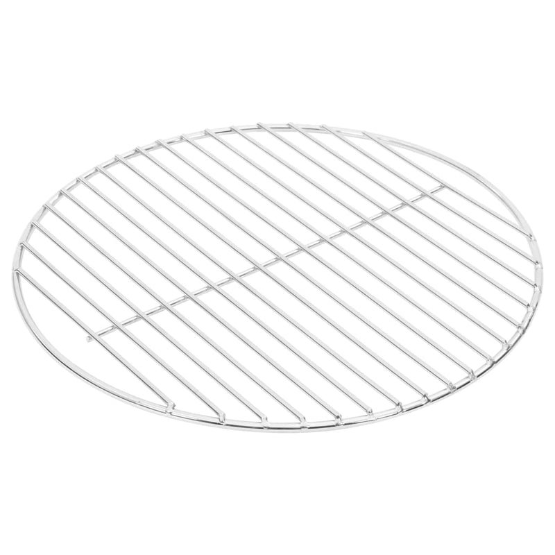 vidaXL kerek 304 rozsdamentes acél BBQ grillrács Ø34,5 cm