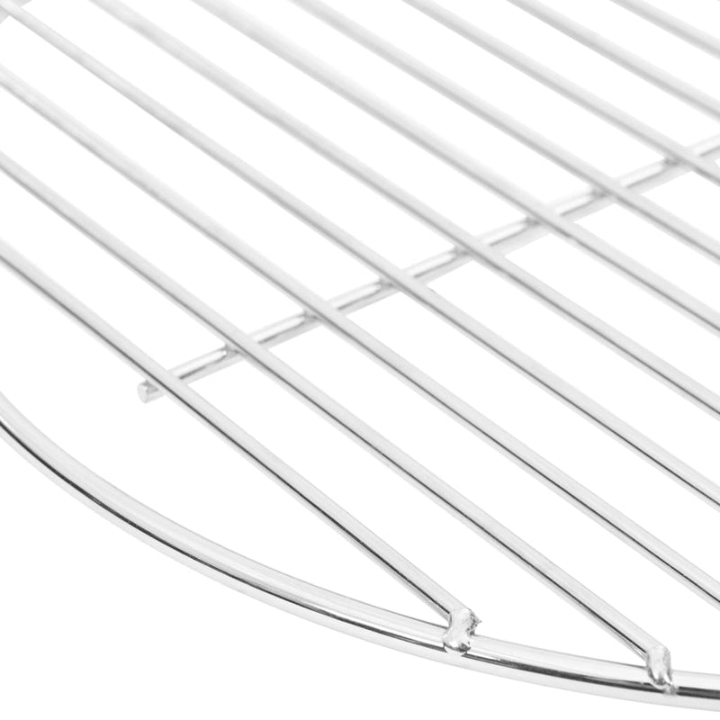 vidaXL kerek 304 rozsdamentes acél BBQ grillrács Ø34,5 cm