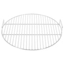 vidaXL kerek 304 rozsdamentes acél BBQ grillrács fogantyúval Ø44,5 cm