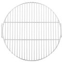 vidaXL kerek 304 rozsdamentes acél BBQ grillrács fogantyúval Ø44,5 cm