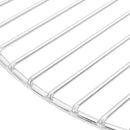 vidaXL kerek 304 rozsdamentes acél BBQ grillrács Ø37 cm