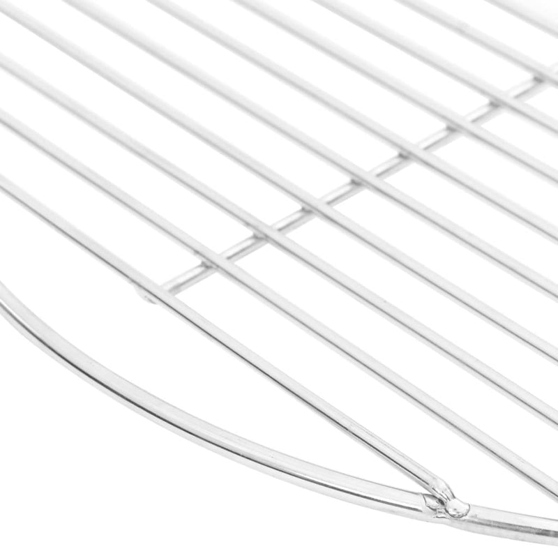 vidaXL kerek 304 rozsdamentes acél BBQ grillrács Ø40 cm