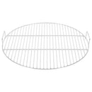 vidaXL kerek 304 rozsdamentes acél BBQ grillrács fogantyúval Ø54 cm