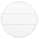 vidaXL kerek 304 rozsdamentes acél BBQ grillrács fogantyúval Ø54 cm