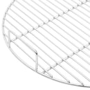 vidaXL kerek 304 rozsdamentes acél BBQ grillrács fogantyúval Ø54 cm