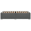 vidaXL sötétszürke szövet ágykeret matrac nélkül 80x200 cm