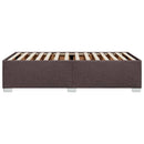 vidaXL sötétbarna szövet ágykeret matrac nélkül 80x200 cm
