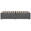vidaXL sötétszürke szövet ágykeret matrac nélkül 90x200 cm