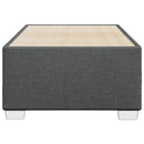 vidaXL sötétszürke szövet ágykeret matrac nélkül 100x200 cm