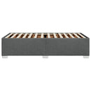 vidaXL sötétszürke szövet ágykeret matrac nélkül 100x200 cm
