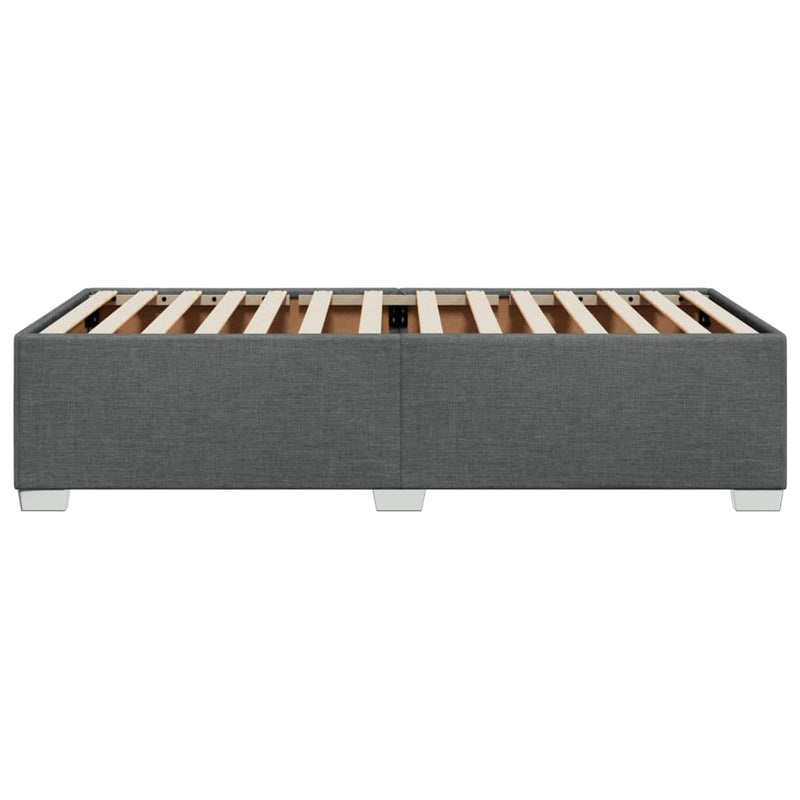 vidaXL sötétszürke szövet ágykeret matrac nélkül 100x200 cm