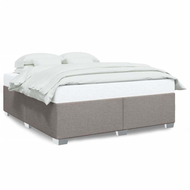 vidaXL tópszínű szövet ágykeret matrac nélkül 200 x 200 cm