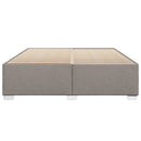 vidaXL tópszínű szövet ágykeret matrac nélkül 200 x 200 cm