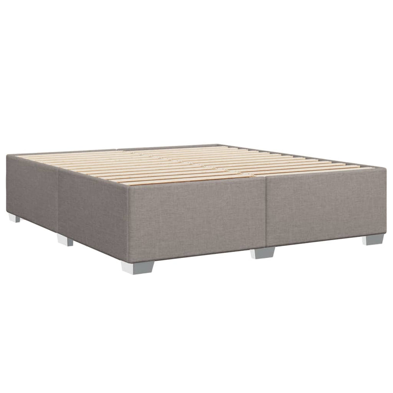 vidaXL tópszínű szövet ágykeret matrac nélkül 200 x 200 cm