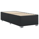vidaXL fekete műbőr ágykeret 80 x 200 cm