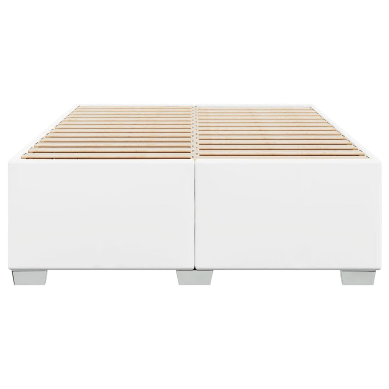 vidaXL fehér műbőr ágykeret 160x200 cm