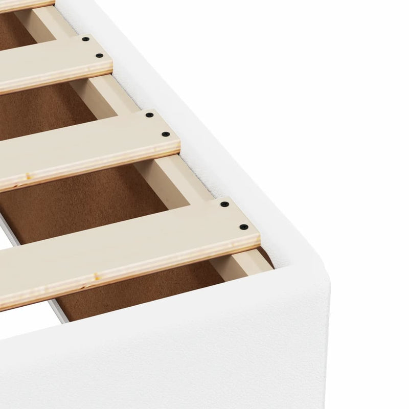 vidaXL fehér műbőr ágykeret 160x200 cm