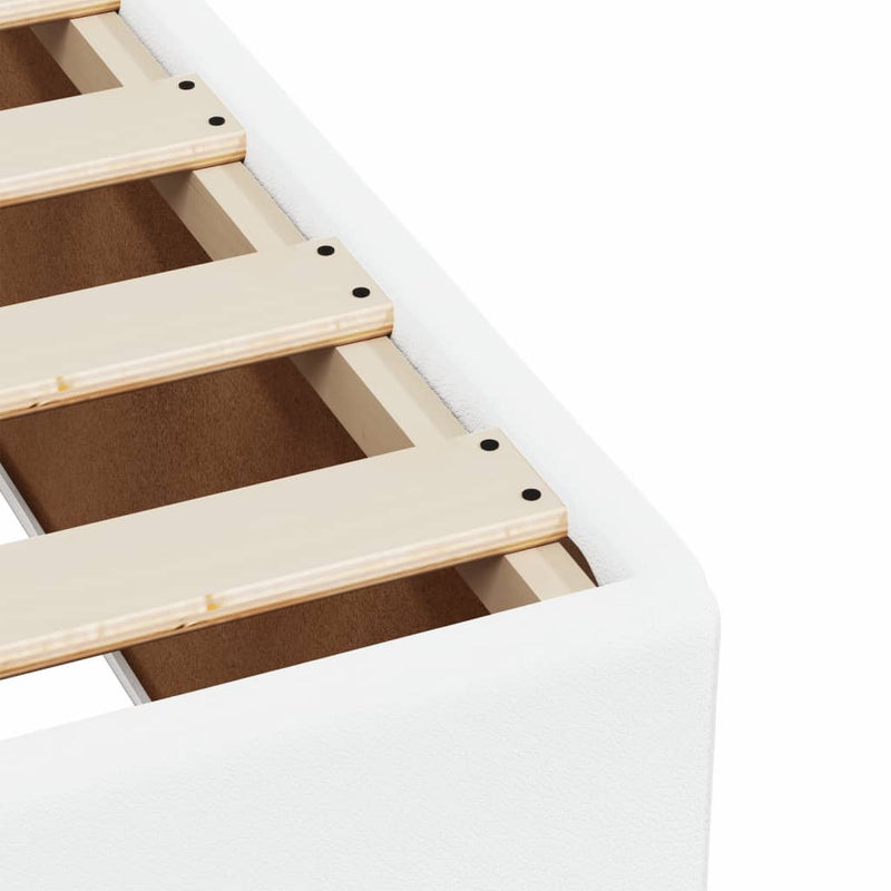 vidaXL fehér műbőr ágykeret 180x200 cm