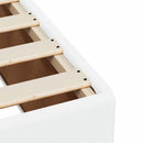 vidaXL fehér műbőr ágykeret 200x200 cm