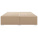 vidaXL cappuccino színű műbőr ágykeret 200x200 cm