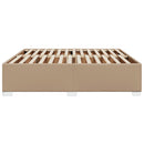 vidaXL cappuccino színű műbőr ágykeret 200x200 cm