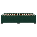 vidaXL sötétzöld bársony ágykeret matrac nélkül 80 x 200 cm