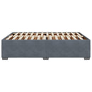 vidaXL sötétszürke bársony ágykeret matrac nélkül 140 x 190 cm