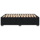 vidaXL fekete bársony ágykeret matrac nélkül 140x200 cm