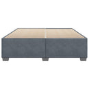 vidaXL sötétszürke bársony ágykeret matrac nélkül 200 x 200 cm