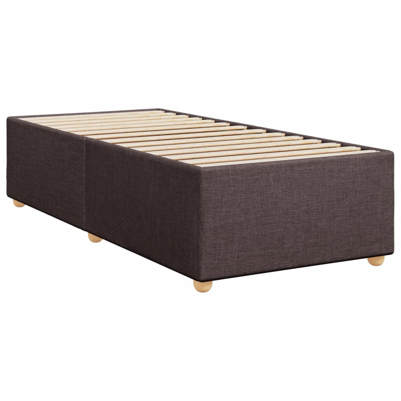 vidaXL sötétbarna szövet ágykeret matrac nélkül 80x200 cm