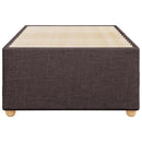 vidaXL sötétbarna szövet ágykeret matrac nélkül 80x200 cm