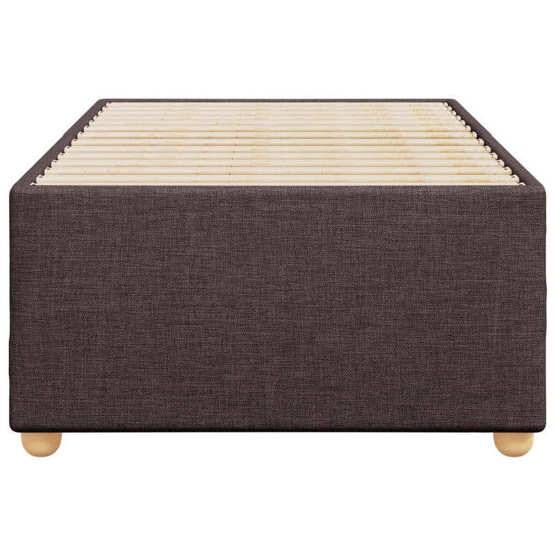 vidaXL sötétbarna szövet ágykeret matrac nélkül 80x200 cm