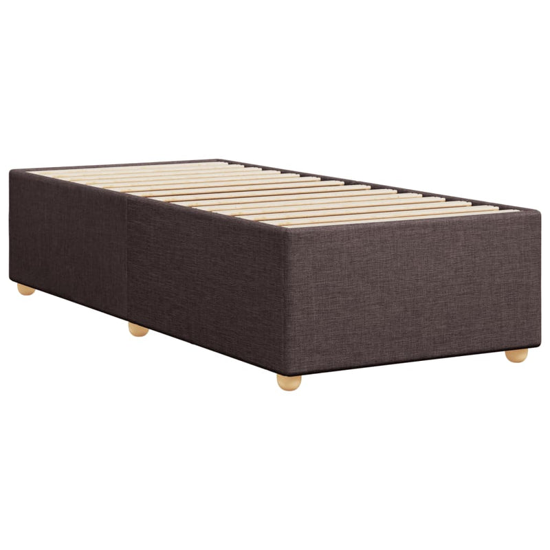 vidaXL sötétbarna szövet ágykeret matrac nélkül 80x200 cm