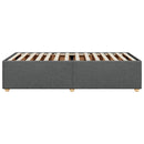 vidaXL sötétszürke szövet ágykeret matrac nélkül 100x200 cm