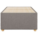 vidaXL tópszínű szövet ágykeret matrac nélkül 100x200 cm