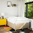 vidaXL ágykeret matrac nélkül krém 120x190 cm szövet