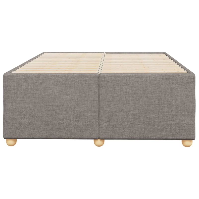 vidaXL tópszínű szövet ágykeret matrac nélkül 120x200 cm