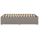 vidaXL tópszínű szövet ágykeret matrac nélkül 120x200 cm