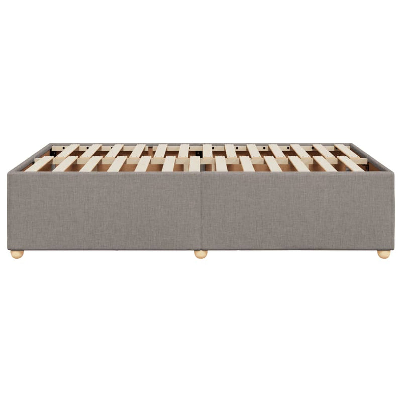 vidaXL tópszínű szövet ágykeret matrac nélkül 120x200 cm