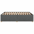 vidaXL sötétszürke szövet ágykeret matrac nélkül 140 x 190 cm