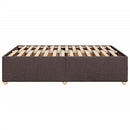 vidaXL sötétbarna szövet ágykeret matrac nélkül 140 x 190 cm